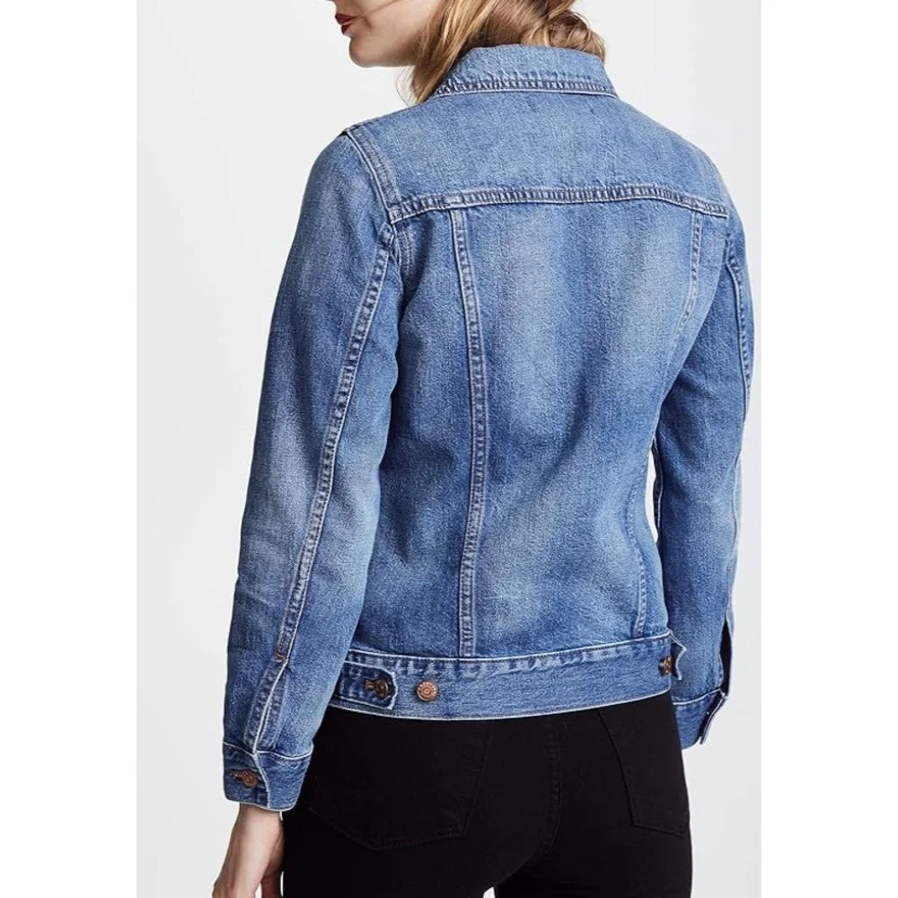 Madewell Classic Fit Blue Denim Jean Jacket - Picture 3 of 8